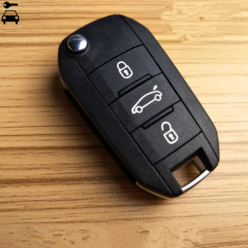 Автомобиль 3 кнопки флип складной пульт дистанционного ключа 433 МГц с ID46 чип для