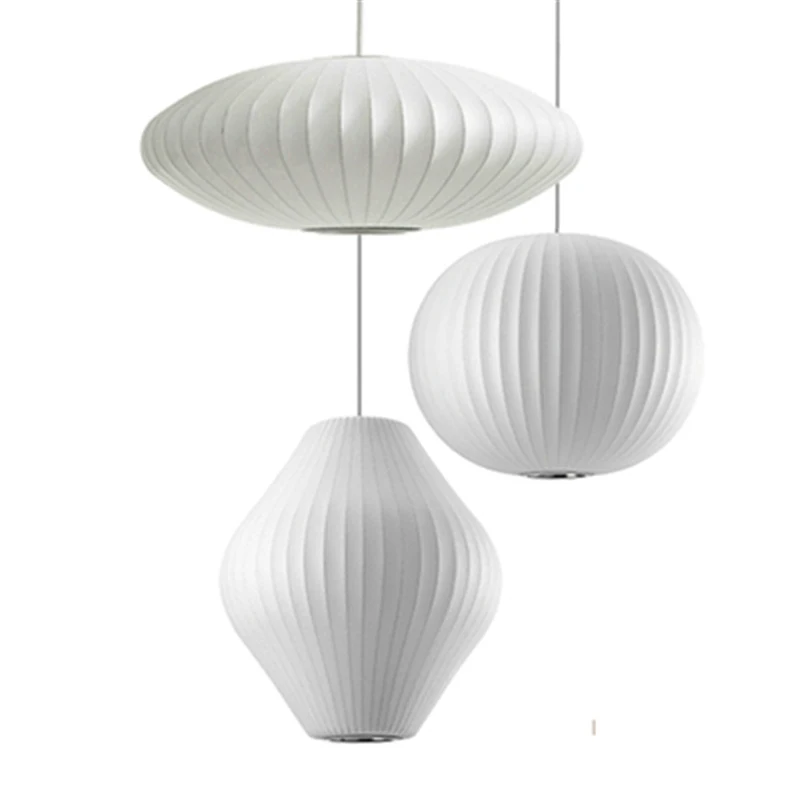 

Nordic Danish Silk Pendant Light Staircase Dining Hall Bar Clothing Shop Pendant Lamp Lantern Lampshade Restaurant Tatami Lustre