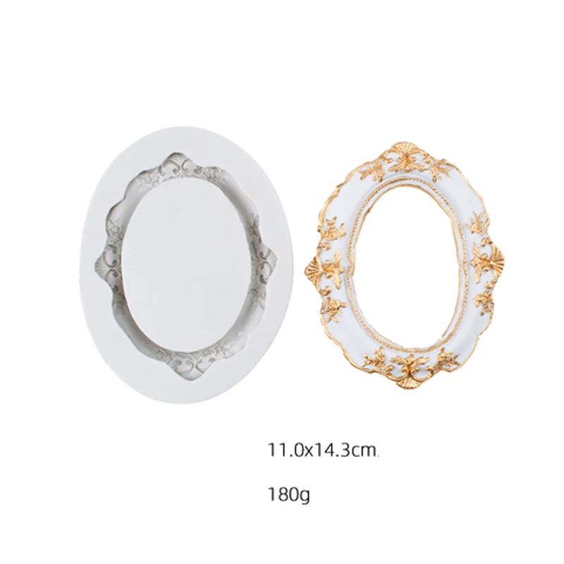 Европейский стиль зеркальная рамка силиконовая форма Шоколадные инструменты