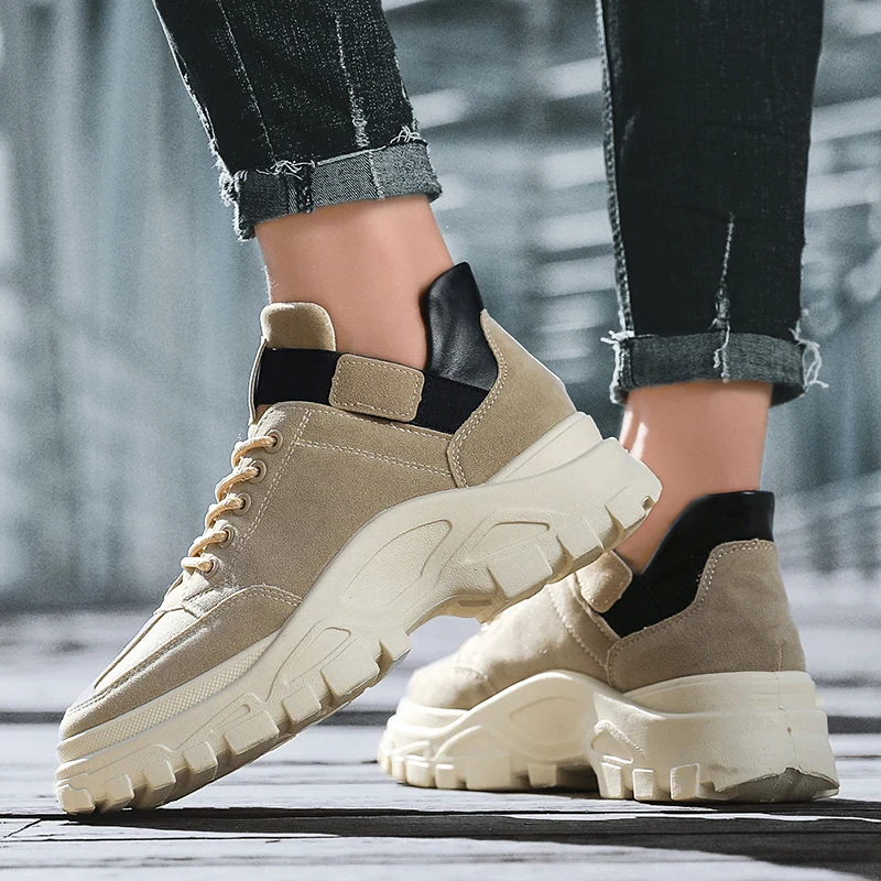 Уличный стиль Сезон осень Новинка Мужская повседневная обувь Модные подходящие