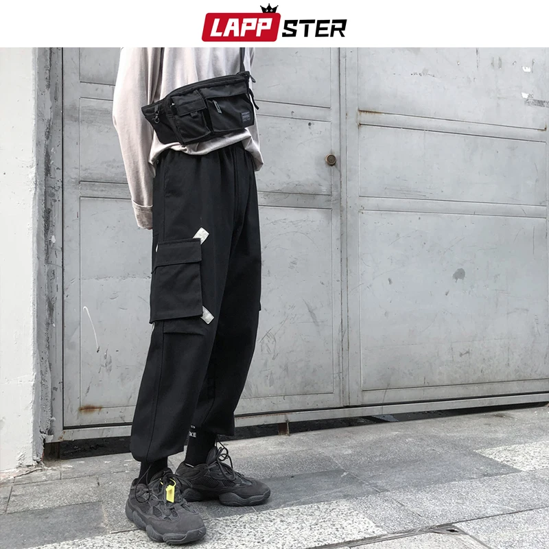 Мужские брюки-карго LAPPSTER Осенние мешковатые спортивные штаны с высокой талией в