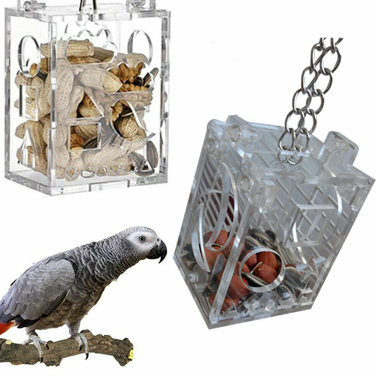 1 шт. прозрачная акриловая кормушка для птиц|Кормление птиц| |
