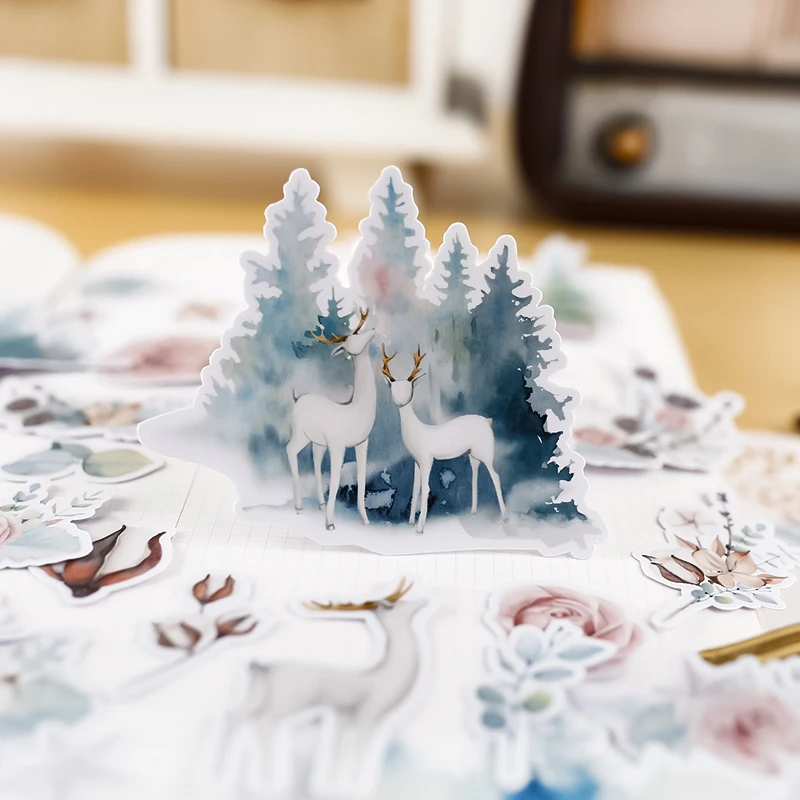 

40 шт. олененок в лесные наклейки/Скрапбукинг наклейки/декоративные наклейки/DIY крафт фотоальбомы