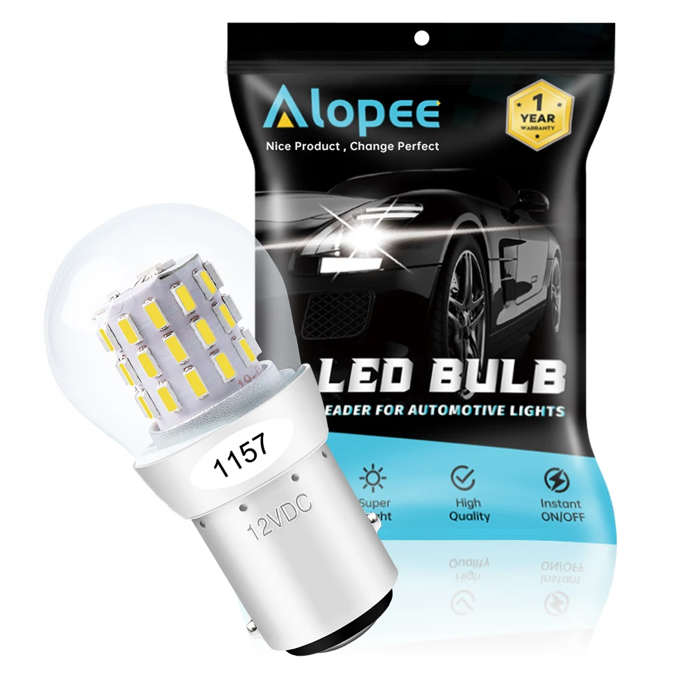 

Суперъяркая Светодиодная лампа 1157 2057 2357 BAY15D 39 SMD, белая автомобильная лампа заднего хода, стоп-сигнал, внутренний фонарь RV для кемпера, свети...