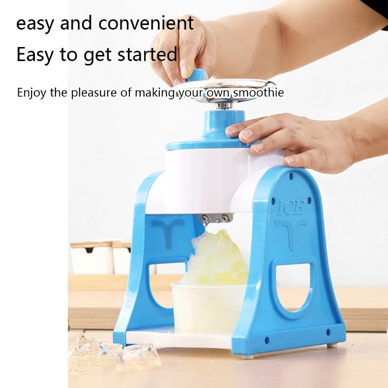 

Portable Manual Hand Shake Ice Crusher Sponge Ice Sand Machine Stainless Steel Blade Shredding Maker for Household DIY 1pc