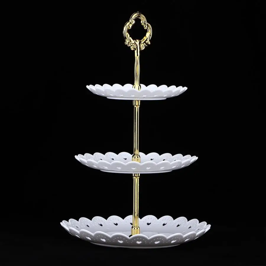 Стойка 3 яруса фруктовый стенд для десерта кекс подставка торта День рождения
