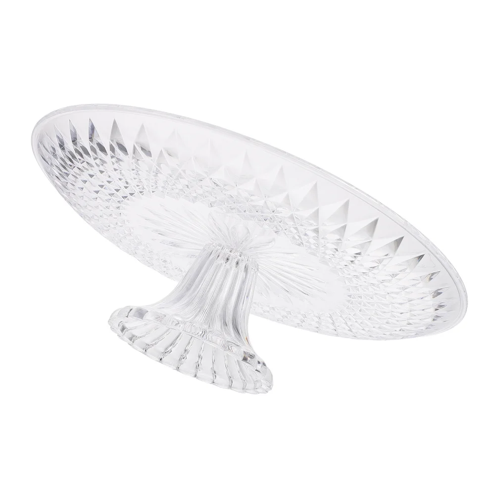 

1Pc 15cm Transparent Fruit Serving Plate Acrylic Fruit Tray Cake Dessert Stand