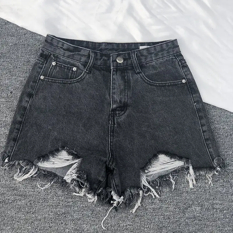 Casual Cool Summer Short Jeans Women Mid Waists Shorts For Girl Fashion Sexy Ladies Hole S~2XL | Женская одежда