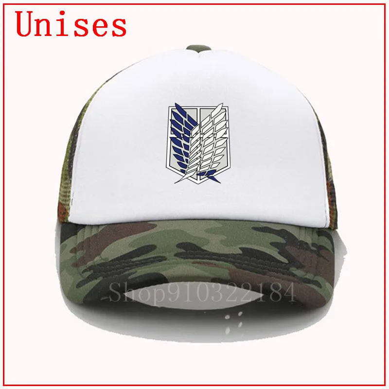 Кепка унисекс с принтом атака на Титанов | Аксессуары для одежды