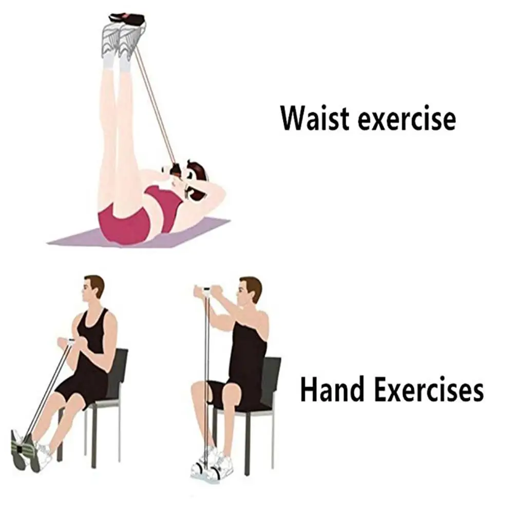 Триммер для живота тренажер брюшного пресса ног и рук эластичный сидячий