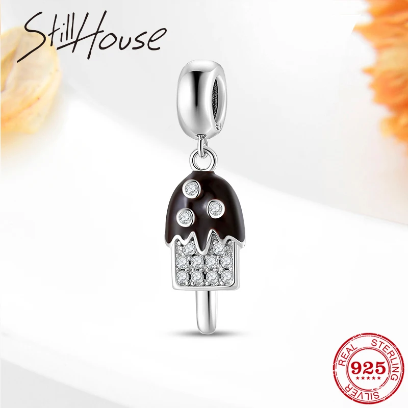 Подвески из стерлингового серебра 925 пробы с кубическим мороженым и фианитами