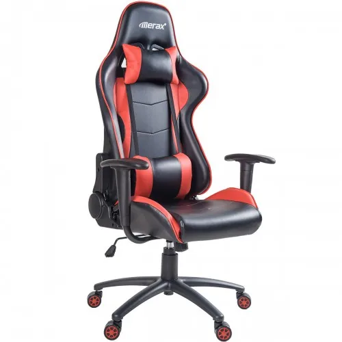 Red Игровой стул с высокой спинкой компьютерное кресло Регулируемый поворотный стул офисный гоночный стул сиденье с поясничной поддержкой и подголовником - Цвет: Red