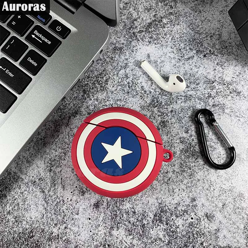 Auroras для FreeBuds 3 чехол Captain America полное покрытие аксессуары наушников протектор HUAWEI