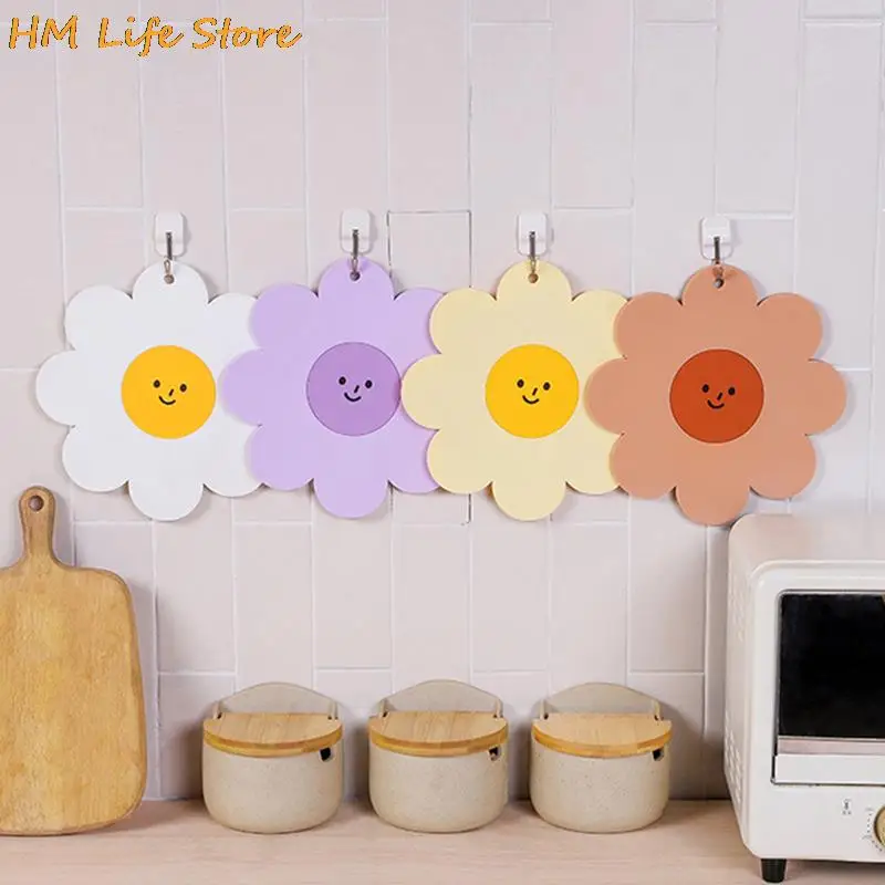 

Home Kitchen Cute Coasters Flower Insulation Placemat PVC Heat Insulation Pad Dining Table Non-slip Coaster Kitchen Accessories