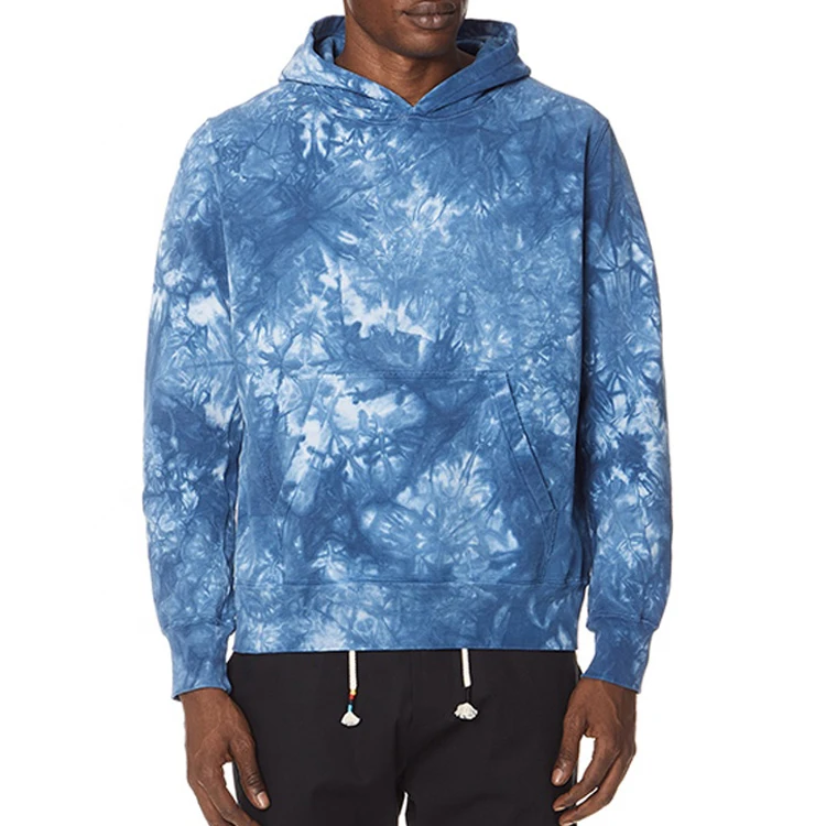 

Long sleeve unisex streetwear hip hop tie dye hoodie by custom