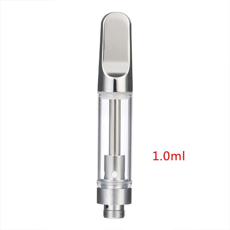 1.0ml Silver atomize Электронная сигарета CBD, перо для электронной сигареты комплект 350mah батарея rdta распылитель масло воздушный переключатель испаритель кальян ручка против воздуха стручок пара - Цвет: 1.0ml Silver atomize