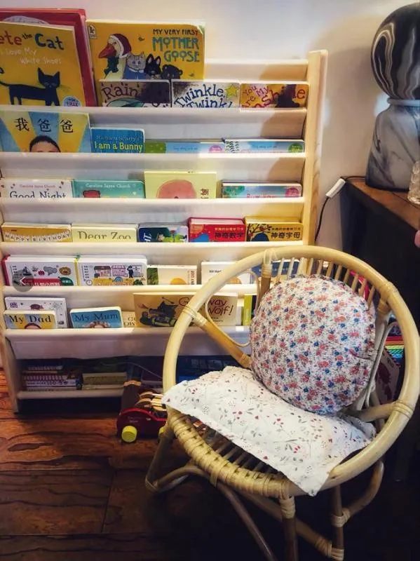 

Rattan Children's Room Seat Back Chair Baby Stool Kindergarten Woven Back Chair Child Small Chair Summer wicker chair Child seat