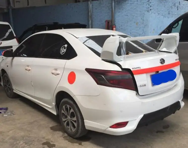 Спойлер для TOYOTA VIOS 2014-2017 спойлер FD из высококачественного АБС-материала заднего
