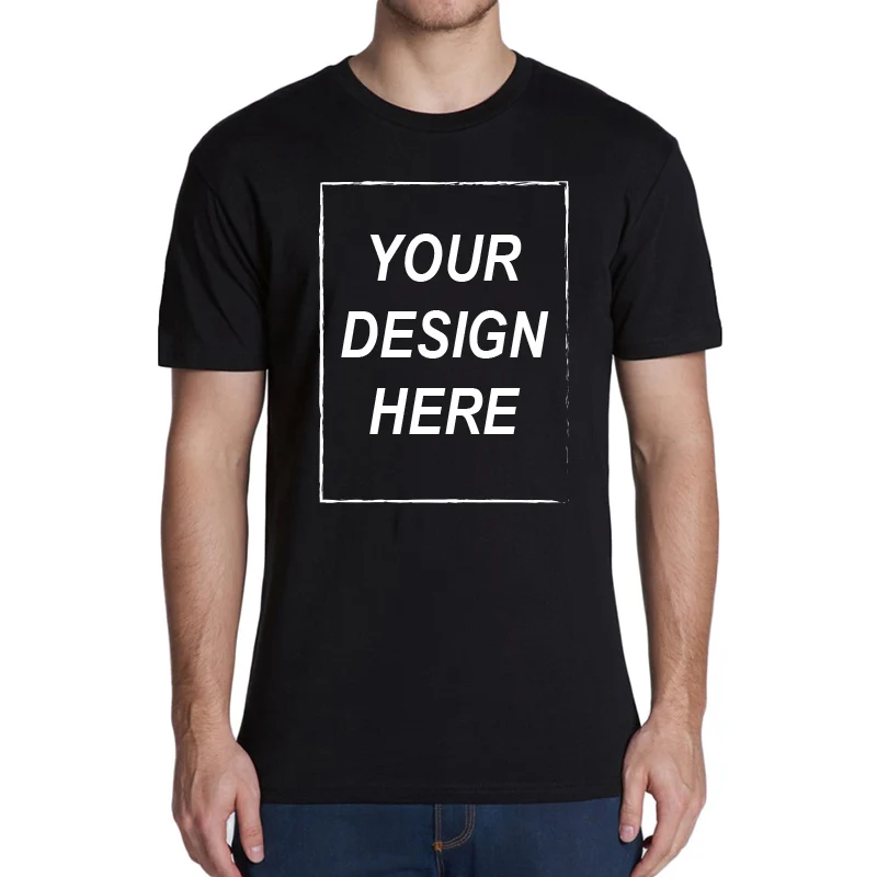 100% хлопок ЕС Размеры изготовленный на заказ футболка добавить свой дизайн