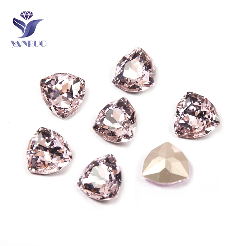 Light Rose YANRUO 4706 супер качество камни и кристаллы пришить страз в форме когтя Pointback ремесло кристалл для камней для украшения одежды - Цвет: Light Rose