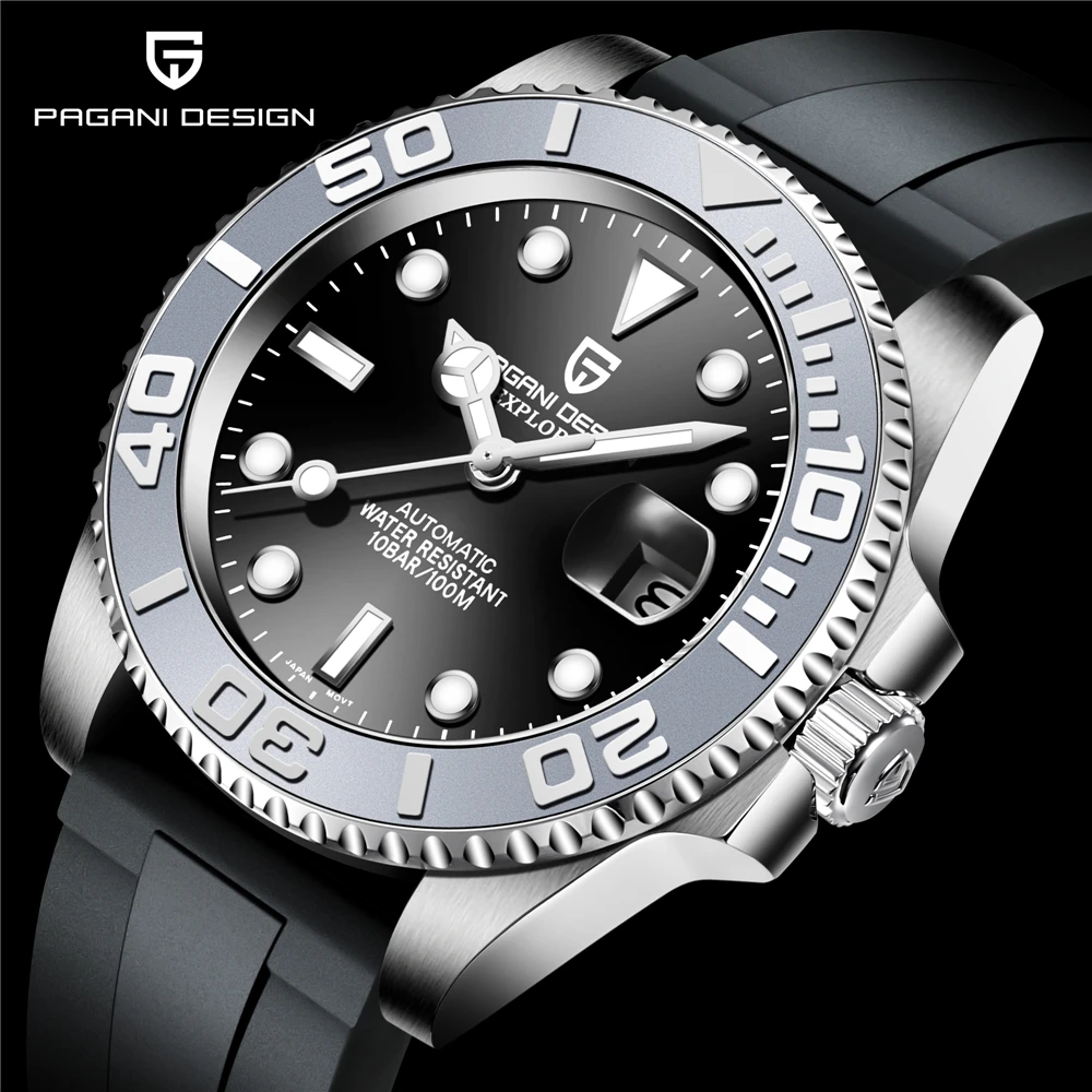 

PAGANI DESIGN Luxury brand Automatic Mechanical Watch For The Men Men's Watches 40mm Sapphire Glass Stainless Steel Bracelet