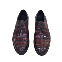 yingshang new arrival men shoes male dress shoes men formal shoes male wedding shoes crocodile leather belly skin brush color