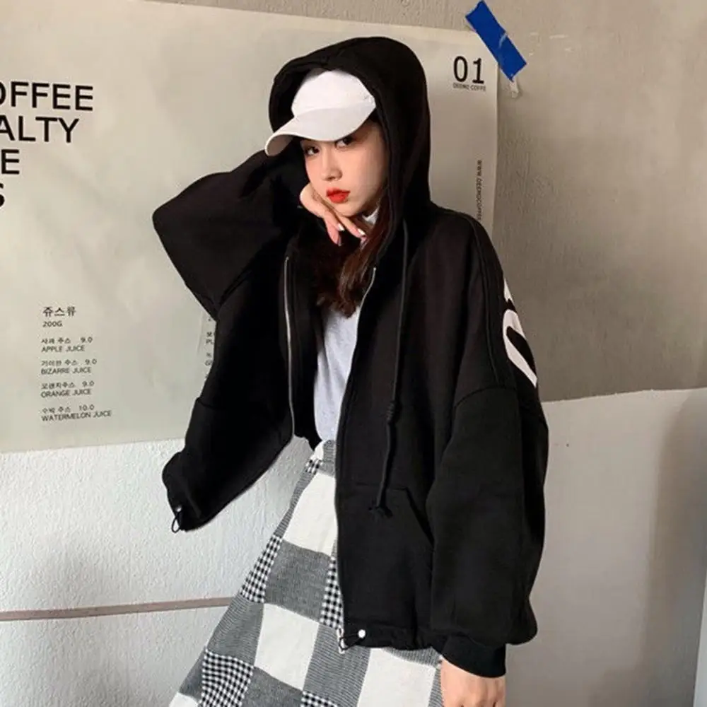 Женская плюшевая Толстовка HOTAutumn с длинным рукавом летучая мышь буквенным