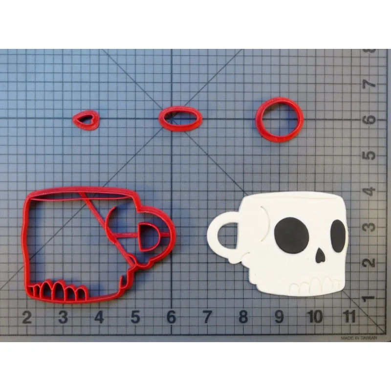 Череп кофе горшок кружка чашка Хоккей форма черепа помадки резаки для украшения