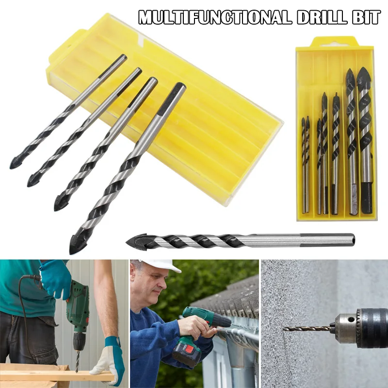3-12mm Drill Bit Set for Drilling Ceramic Tile Concrete Glass Wood Wall Mirror MDJ998 | Инструменты