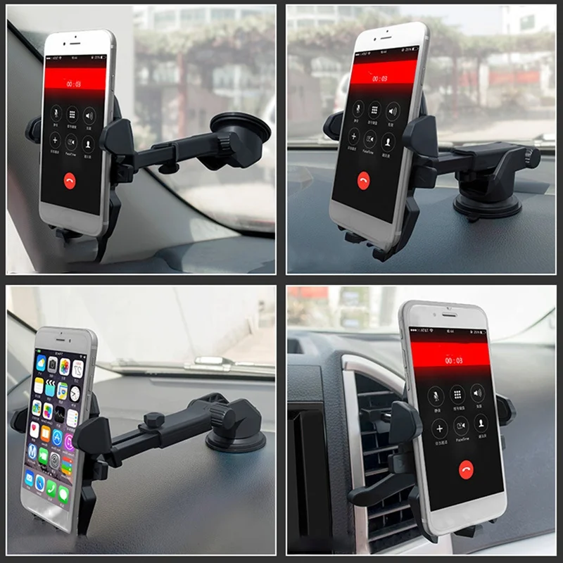 

Multi-functional Mobile Phone Rack Universal On-board Bracket Automobile Navigator On-board Phone Holder Car Sucker Air Outlet