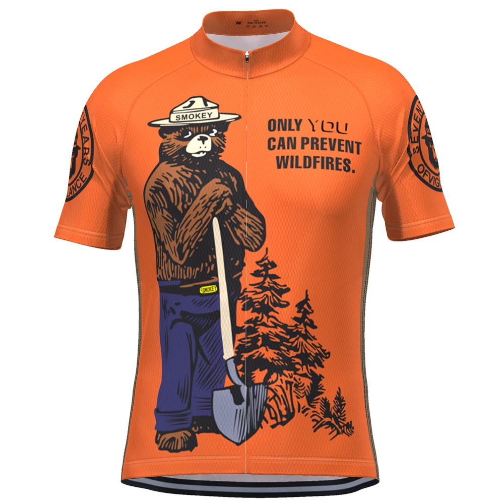 HIRBGOD новинка Мужская велосипедная одежда с коротким рукавом Американский