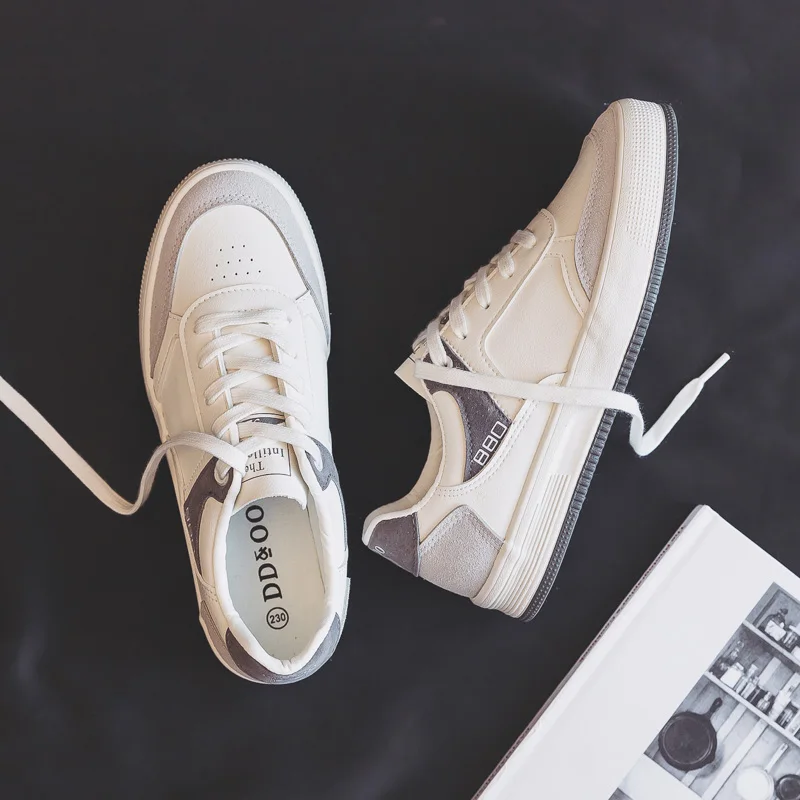 

2021 Fashion Shoes Women's Vulcanize Shoes Spring New Casual Classic PU Leather Shoes Women Casual White Shoes Sneakers AD-96