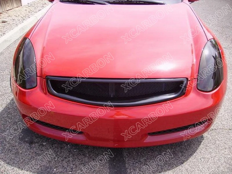 Используется для Infiniti G35 coupe Racing Grills 2004 05 06 07 год 2 двери Refitt Передняя Центральная гоночная решетка крышка аксессуары