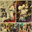 Постер Gintama из классического аниме, художественные ретро-постеры, крафт-бумага, декоративная живопись, домашний декор для комнаты, наклейки на стену, коллекция поклонников
