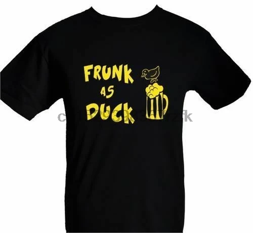 FRUNK AS DUCK ~ забавная футболка на день рождения отличный подарок Мужская черная