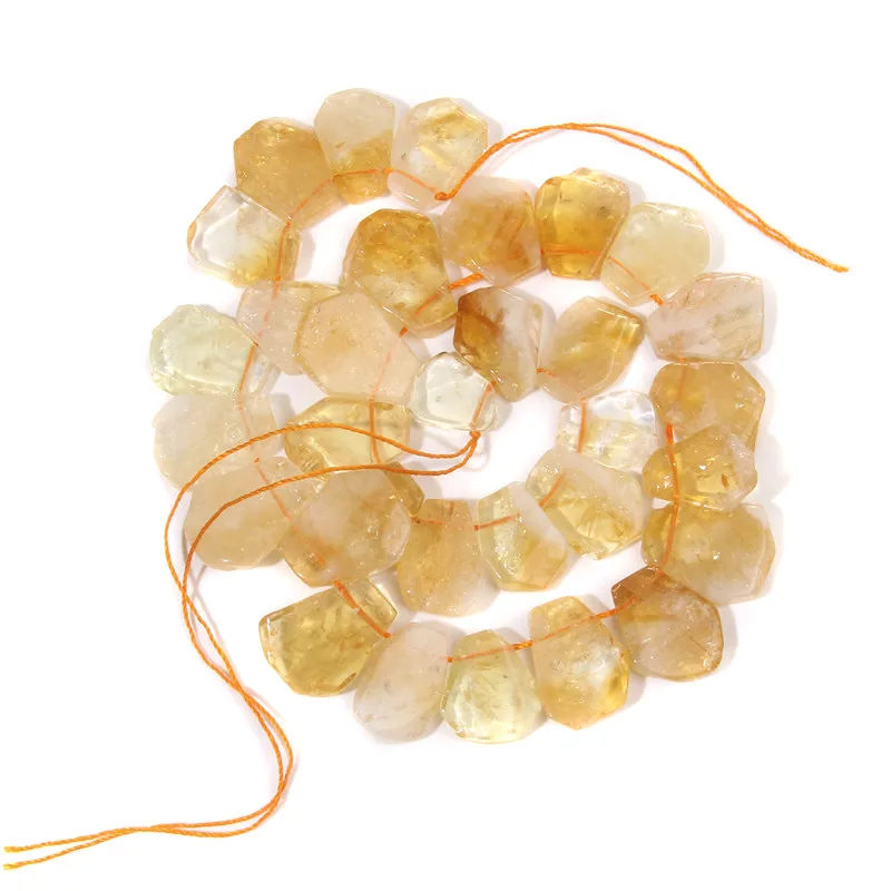 Желтые прозрачные пятиугольные цитриновые кристаллы искусственные