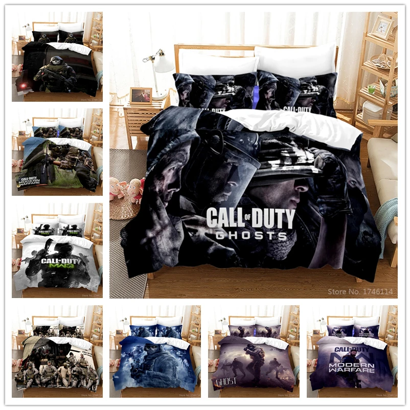 Одеяло с 3D принтом вызов долга покрывало комплект наволочек двойное двуспальное