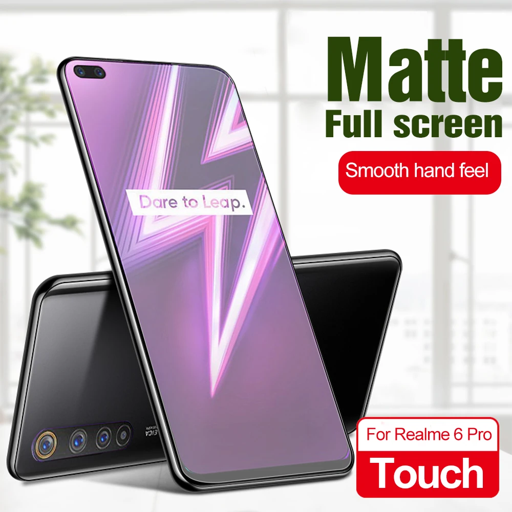 Матовое закаленное стекло 9H для Oppo Realme 6 6i 5 5i 3 Pro защита экрана без отпечатков