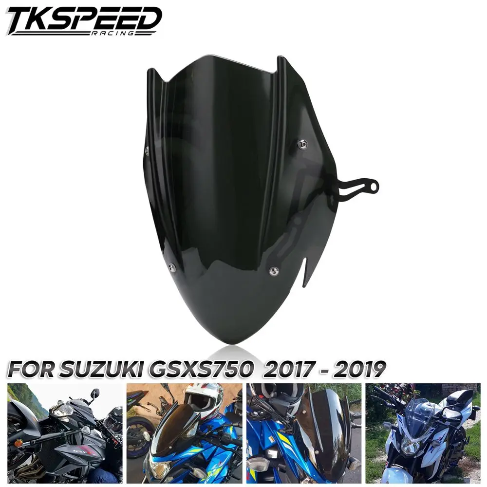 Для Suzuki GSX S750 GSXS750 S GSXS 750 2017 2018 2019 черный цвет ветер Экран лобовое стекло Щит с
