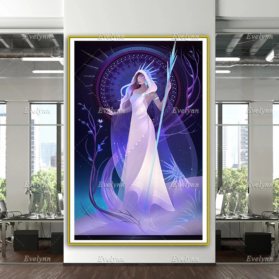 Постеры греческой мифологии ~ Chioné греческие боги домашний декор холст настенные