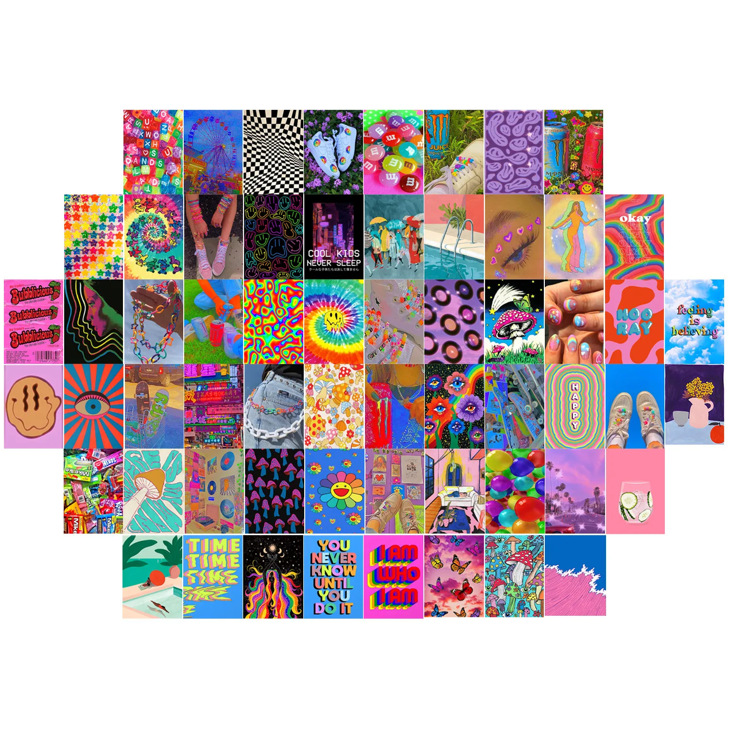 

Postcard Photo Collage Set Wall Collage Kit Exqusite Aesthetic Posters Bedroom Decor