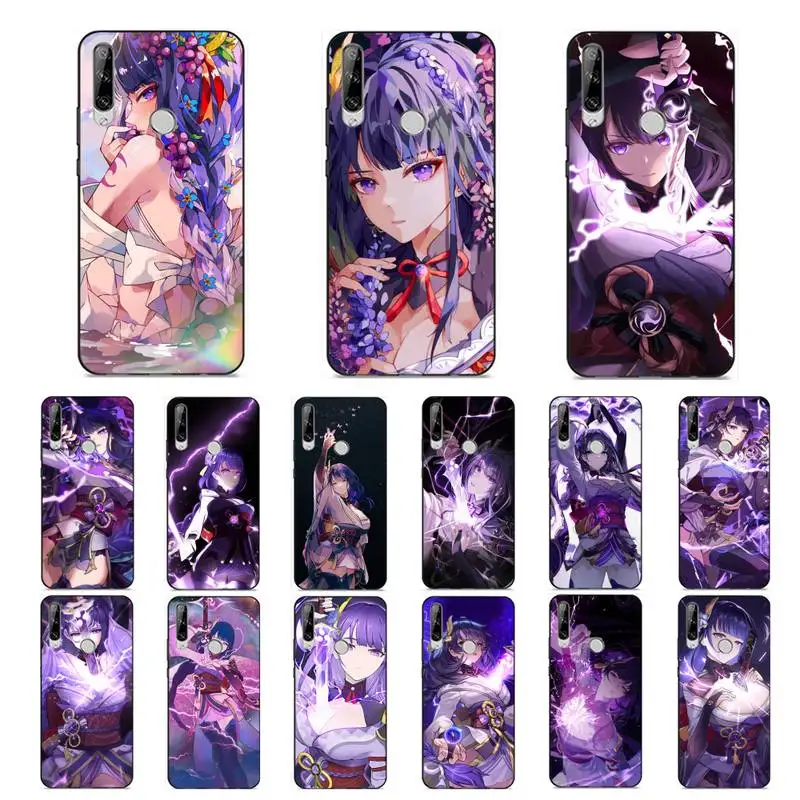 

YNDFCNB Genshin Impact Raiden Shogun Baal Phone Case for Huawei Y 6 9 7 5 8s prime 2019 2018 enjoy 7 plus