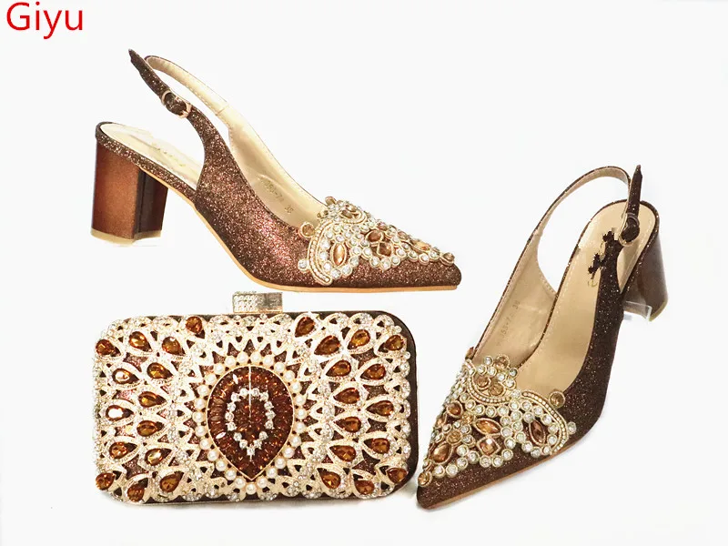 Doershow Высококачественная женская обувь и сумки в африканском стиле новейшая