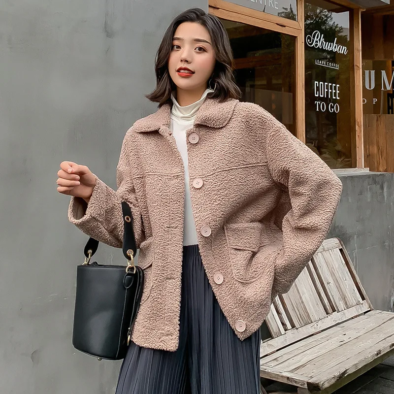 Новые Женские Свободные Смеси 2019 Осень Зима Пальто Женский Искусственного