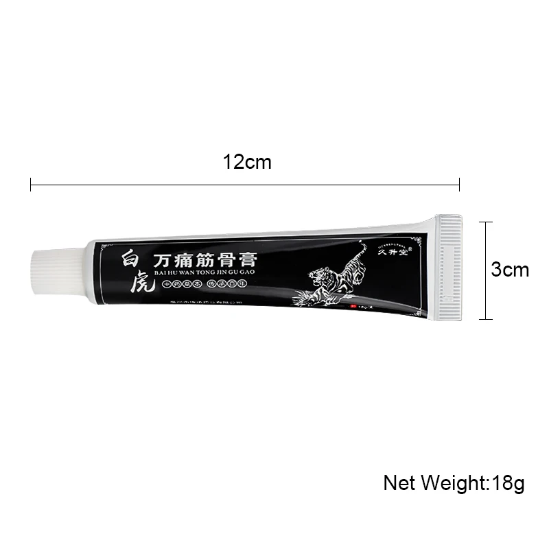 

White Tiger Plaster Pain Relief Cream Muscle Ache Lumbar Knee Spinal Soreness Rheumatoid Arthritis Treatment Massage Ointment