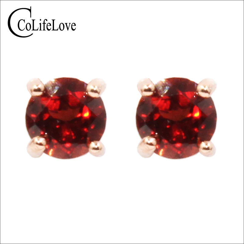 Модные милые серьги гвоздики из клипс Серебро 925 стерлингового серебра с