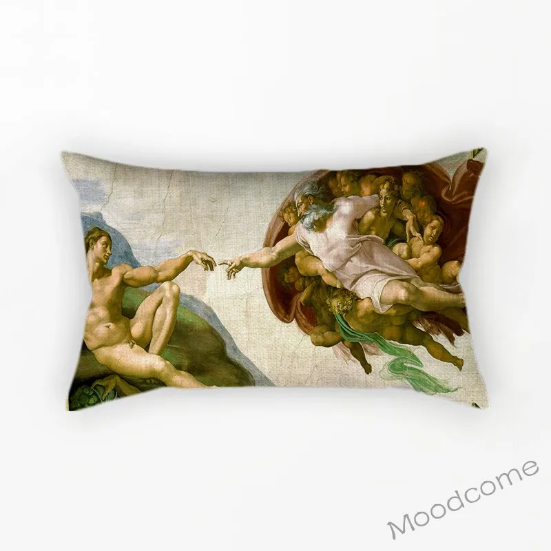 Michelangelo итальянский Ренессанс генезис последнее решение Давид знаменитая картина маслом Художественная диванная Подушка Чехол для подушки