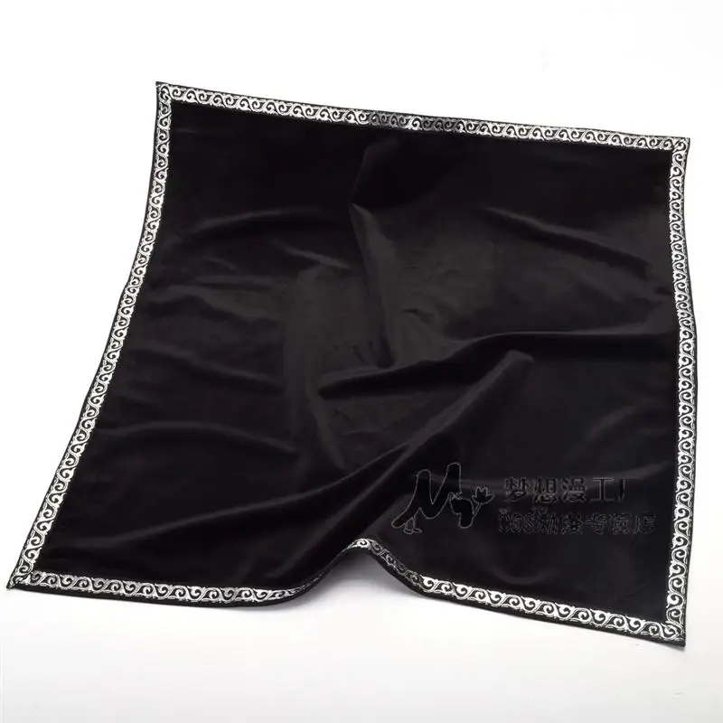 Tarot Tablecloth Altar soft Cloth Flannel Twelve Witch Board game Astrological Divination Wicca table cloth with bag black | Спорт и