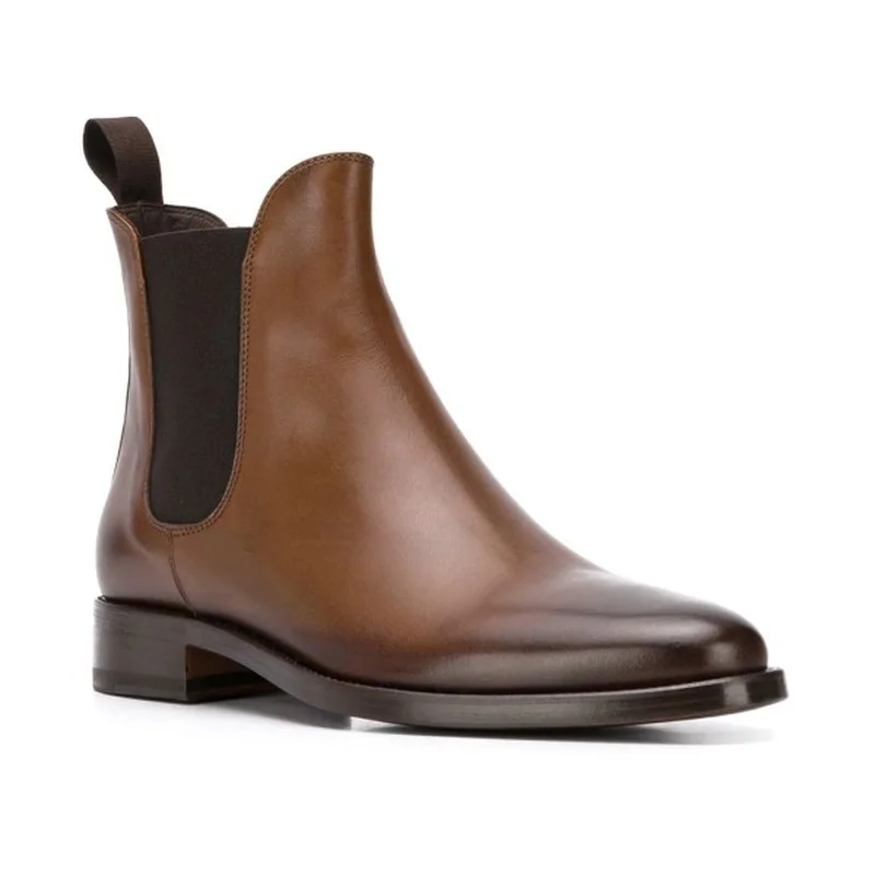 

High Quality New Fashion Men Pu Leather Buckle Business Boot Vintage Casual Classic Formal Chelsea Boots Zapatos De Hombre HC090