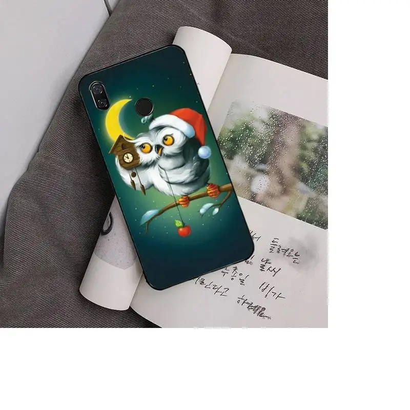 

Cute Owl Phone Case Back Cover For Xiaomi Redmi Note 7 5 8A Note8pro 9Pro 8T Funda for Redmi9